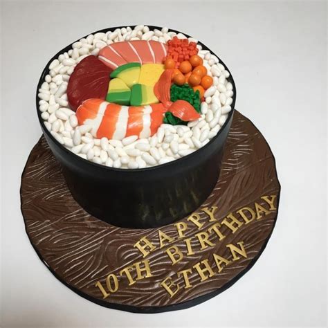 32 Best Photo Of Sushi Birthday Cake