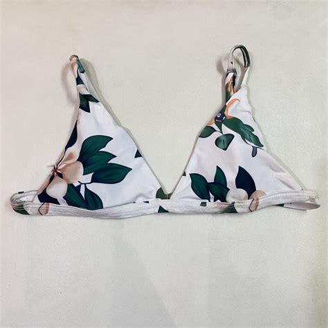 Conjunto Bikini Zaful Blanco Con Flores ARCaiDa