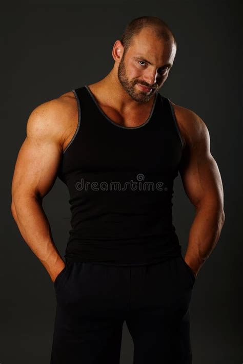 Muscular Man Standing Stock Photo Image Of Athlete Naked