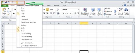 What Is Quick Access Toolbar In Excel W3schools