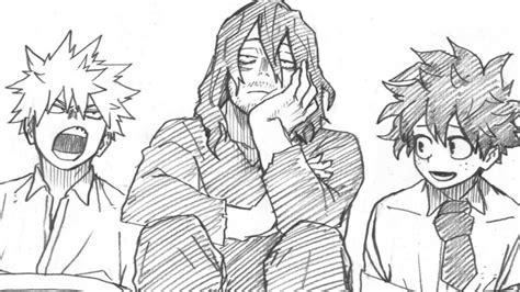 My Hero Academia Author Draws Eraser Head Deku And Bakugo For Anime