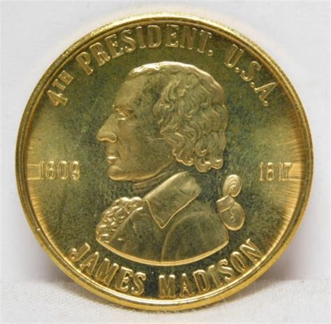 1809-1817 James Madison 4th President Commemorative Coin/Medal ...