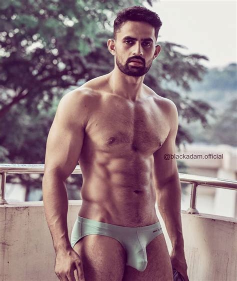 Shirtless Bollywood Men Indian Hunk In Bulging Green Bikini Black Adam