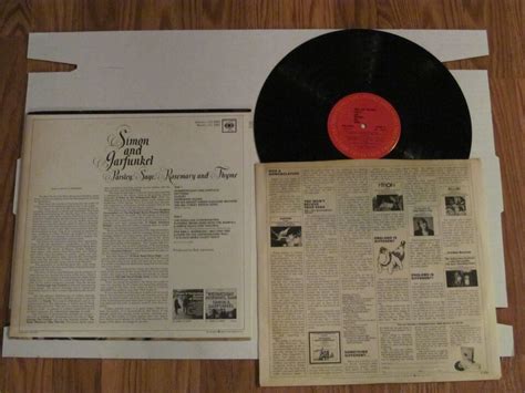 SIMON GARFUNKEL PARSLEY SAGE ROSEMARY THYME COLUMBIA RECORDS CS