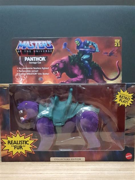 Masters Of The Universe Flocked Panthor Motu Origins Hobbies Toys