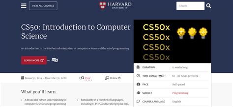 5 Reasons Why You Should Take Cs50 Harvard University