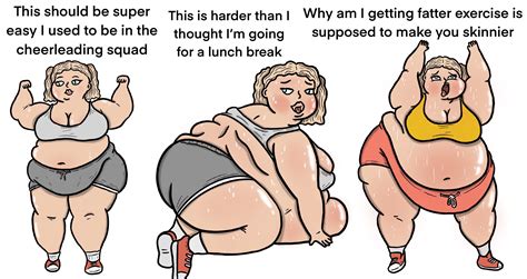 Chubby cheerleader weight gain sequence (4/7) by AyBeeArt on DeviantArt