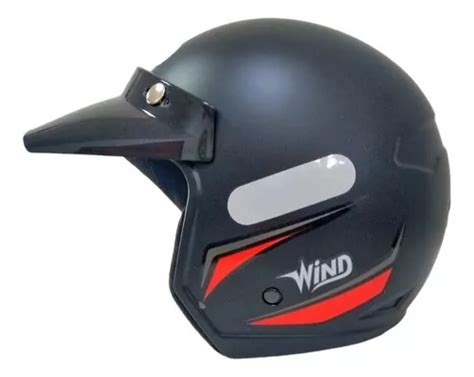 Capacete Taurus Wind V3 Tecno Preto Fosco Vermelho Original