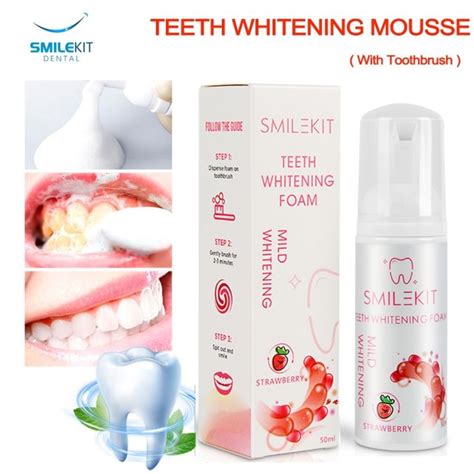 Teeth Dr Smilekit Teeth Whitening Mousse Foam Toothpaste Fresh Breath Tartar Removal Oral Odor