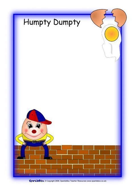 Nursery Rhyme Page Border