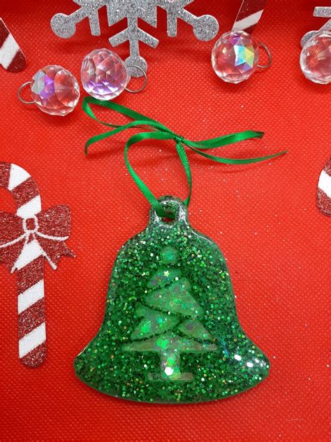 Christmas Tree Bell Handmade Ornament Personalized | Etsy