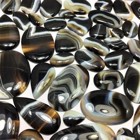 Natural Beautiful Banded Agate Cabochon Amazing Design Top Quality