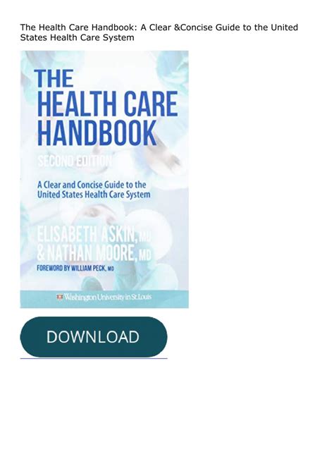 FREE READ [PDF] The Health Care Handbook: A Clear & Concise Guide to