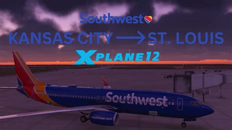 X Plane 12 01 Kansas City St Louis Zibo 737 800 V3 55 EA3 3