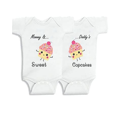 Culbutomind Twins Baby Clothes Twin Girl Outfits Organic Cotton Cute ...