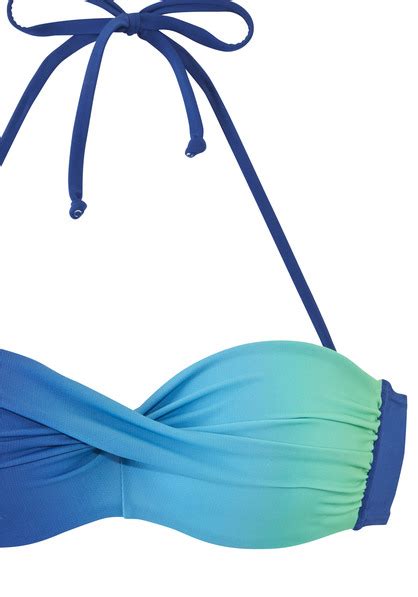 Lascana B Gel Bandeau Bikini Blau T Rkis Cup B