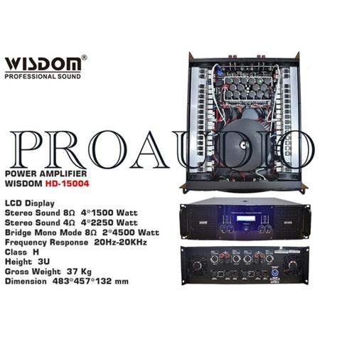 Jual Power Wisdom Hd Channel Power Amplifier Wisdom Hd Ori