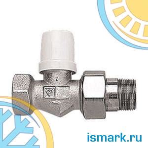 16027 HERZ 1682380 Клапан ручной радиаторный прямой, 3/8", Kvs 1,4 м3 ...