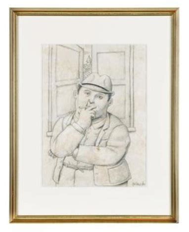 Man Smoking By Fernando Botero On Artnet