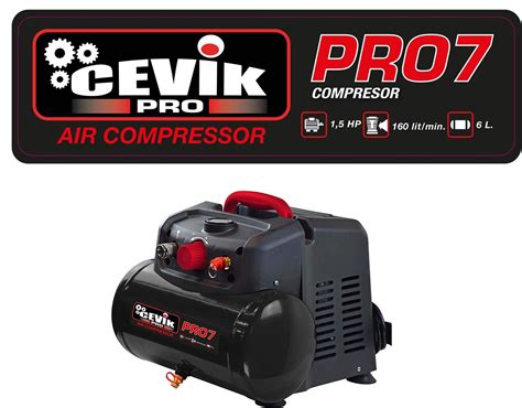 CEVIK PRO COMPRESOR MONOBLOCK CEVIK PRO 6 LITROS 1 5HP SIN ACEITE CA