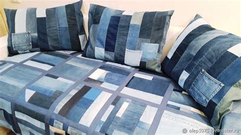 Джинсовый комплект Покрывало и чехлы в интернет-магазине Ярмарка ...