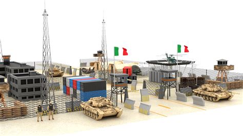 Italy Military Base 3D Model - TurboSquid 1885014