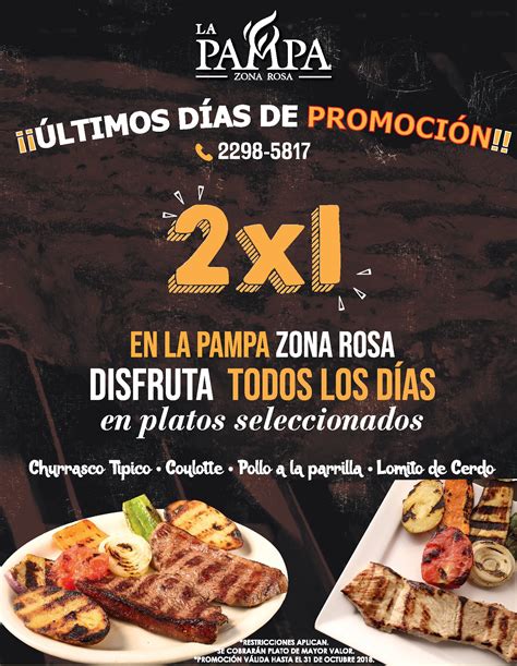 Ultimos Dias De La Promocion 2x1 En Restaurante La Pampa Octubre 2018