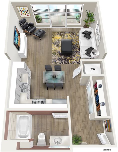 Studio 1 Bed 2 Bed Floorplans Monticello Apartment Homes