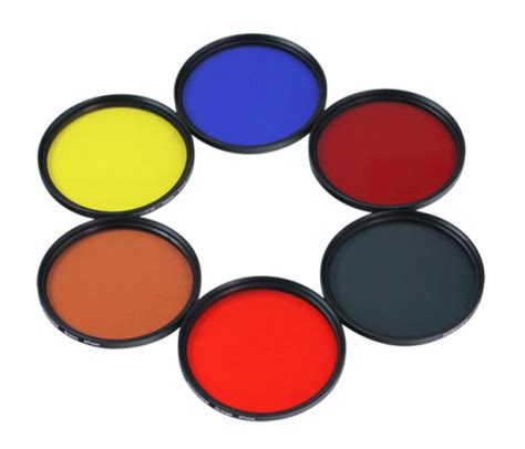 Цветные светофильтры: Цветные светофильтры B+W для чёрно-белой ...