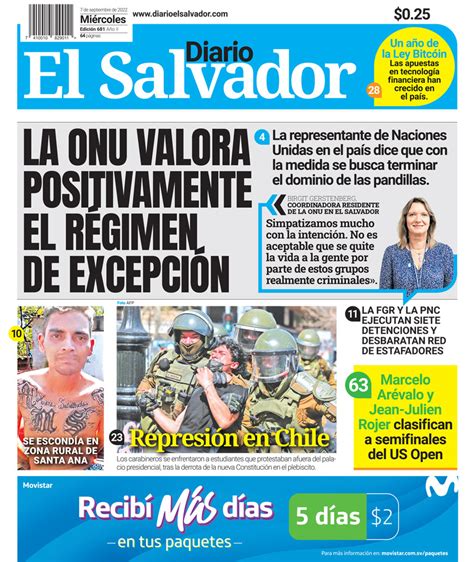 Diario El Salvador On Twitter Esta Es La Portada De Diarioelsalvador