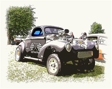 Vintage Willys Gasser Photograph By Steve Mckinzie Fine Art America