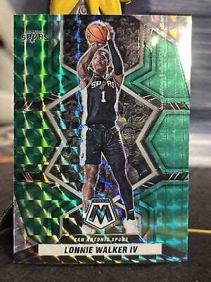 Panini Mosaic Green Prizm Lonnie Walker Iv San Antonio Spurs