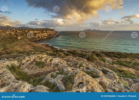 Cala Rossa Beach Sicily Stock Photo Image Of Stony 298786808