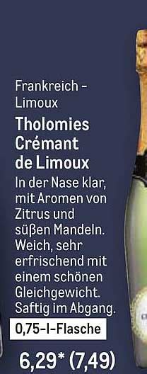 Frankreich - Limoux Tholomies Crémant De Limoux Angebot bei METRO ...