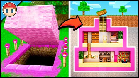 Minecraft How To Build A Super Secret Base Tutorial Easy Hiddenunderground House Youtube