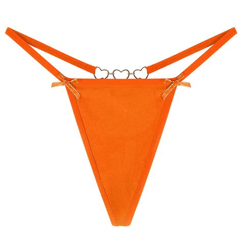 Elainilye Fashion Bikini Underwear For Women Thong Panties Strap Comfortable And Breathable Low