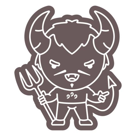 Design Png E Svg De Personagem De Halloween De Diabo Fofo Para Camisetas