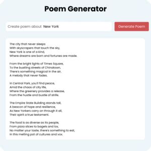 AI Poem Generator - Write Free Rhyming Poems With AI