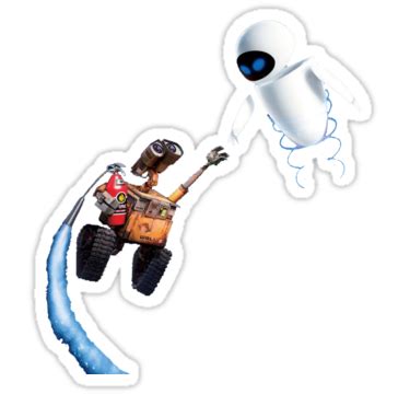 Wall E Eve Stickers By Satria Bimantara Redbubble Wall E Eve