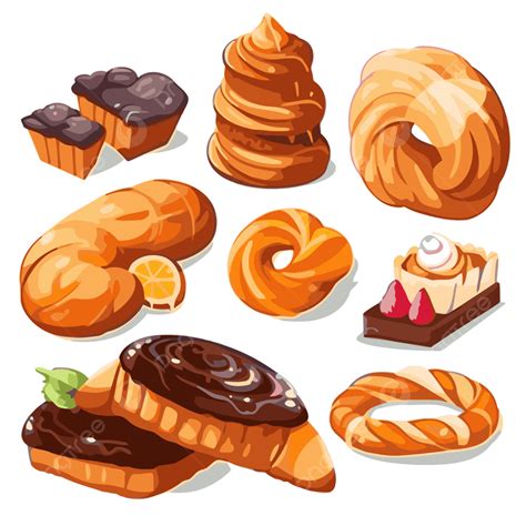 Pasticcini Clipart Insieme Di Varie Torte Di Pasticceria E Cartoni ...