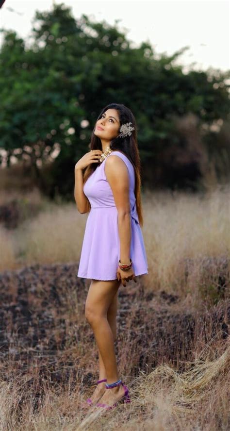 Akshatha Srinivas In Purple Hot