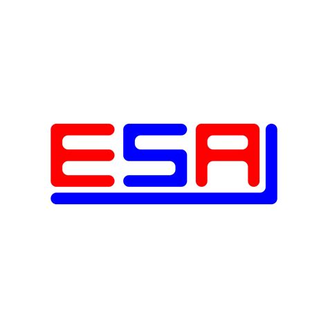 ESA letter logo creative design with vector graphic, ESA simple and ...