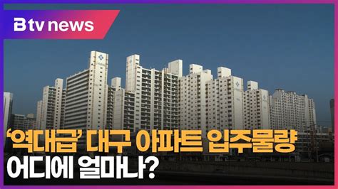 ‘역대급 대구 아파트 입주물량어디에 얼마나 Youtube