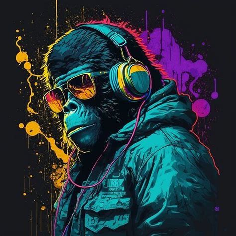 Digital Portrait Art Digital Painting Art Painting Gorilla Gorilla