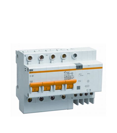Автоматический выключатель дифференциальный ИЭК АД-14 4P 32А тип С 30мА ...