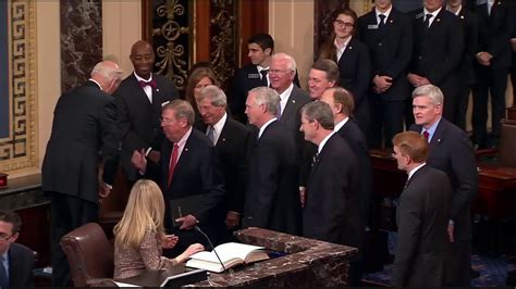 Senator Isakson Takes Oath Of Office Makes Georgia History Youtube