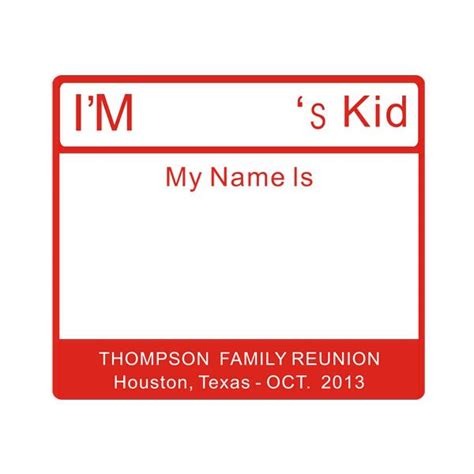 Class Reunion Name Tags Printable