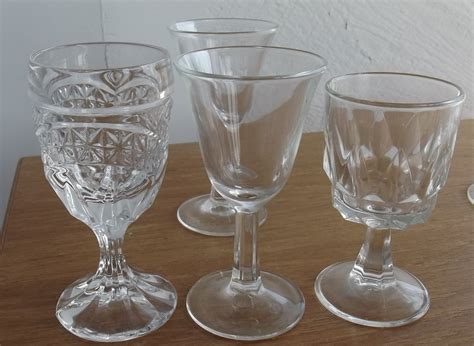Vintage Liqueur Glasses Set Of 4 D And Js Antiques And Things
