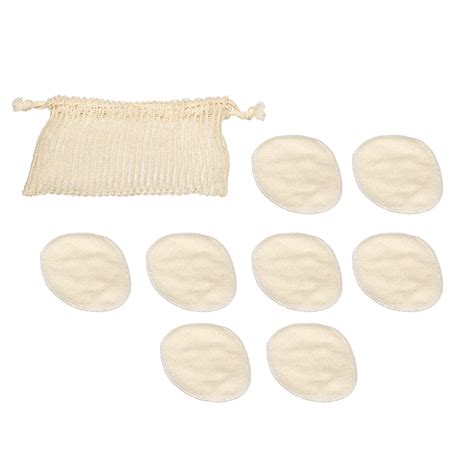 Set de 8 cotons démaquillants lavables avec pochon Salle de bain WC