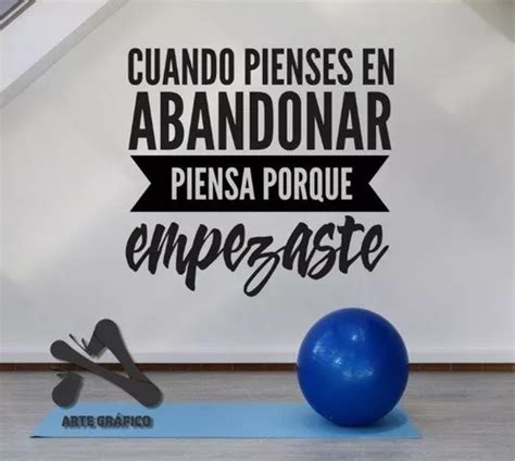 Vinilo Decorativo Gimnasio Frases Gym X Cm Cuotas Sin Inter S